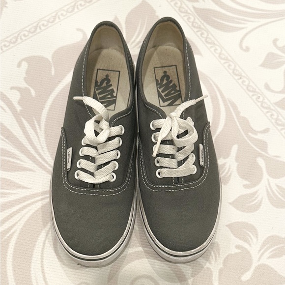 Vans Unisex's Authentic LO PRO Sneakers 4 Men US / 5.5 Women US (Pewter/White) - Picture 7 of 9